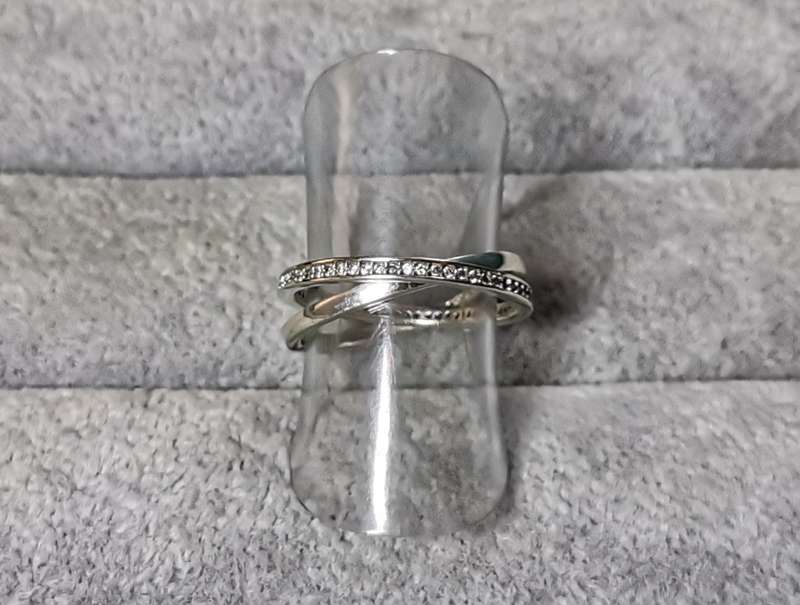 Silver Interlocked Ring