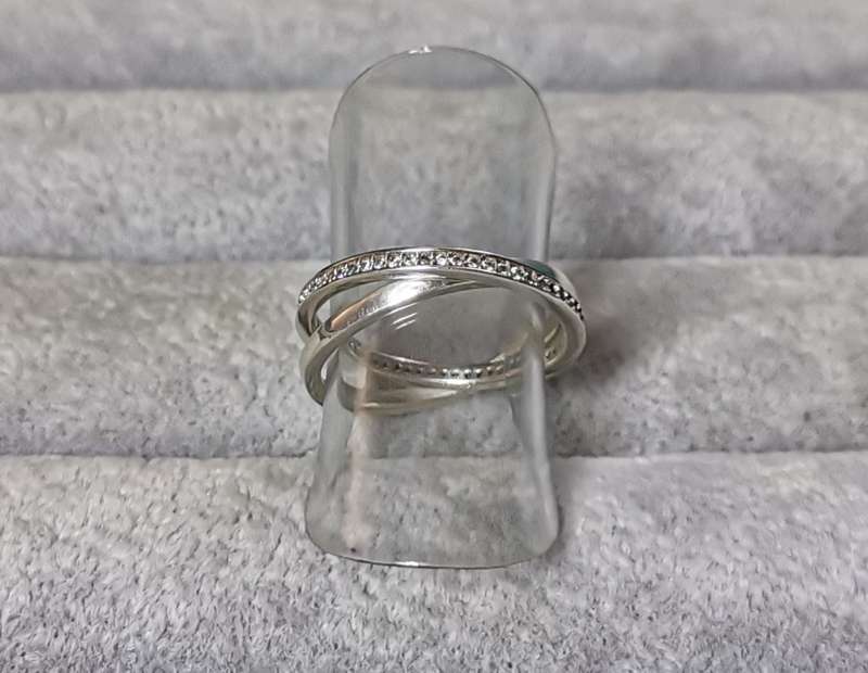 Silver Interlocked Ring
