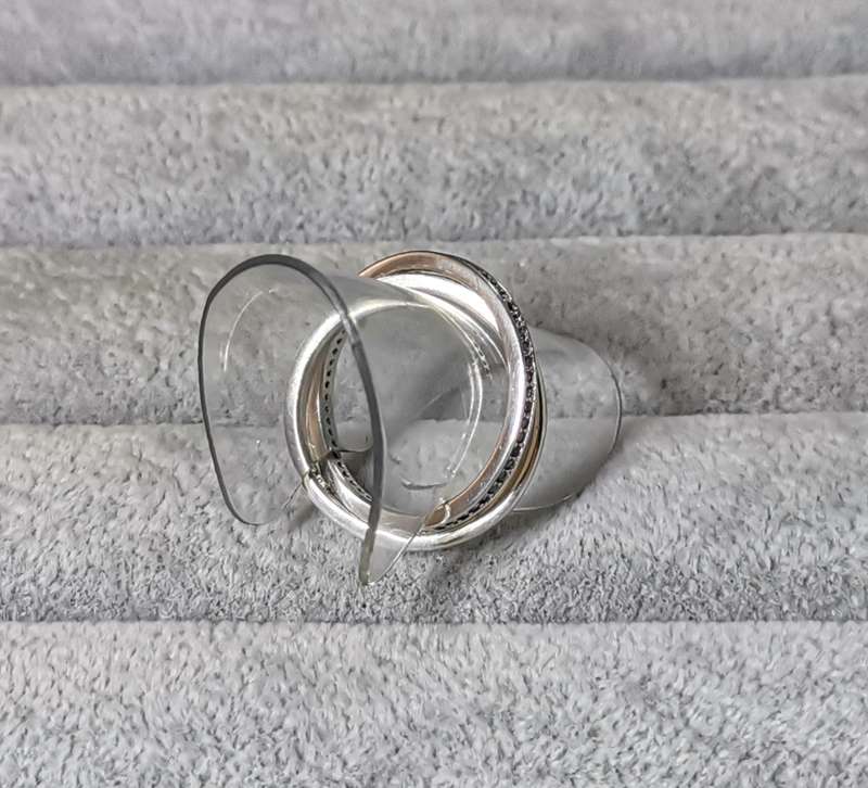 Silver Interlocked Ring