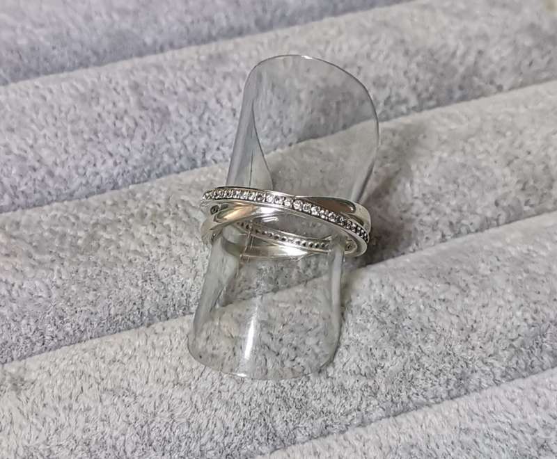 Silver Interlocked Ring