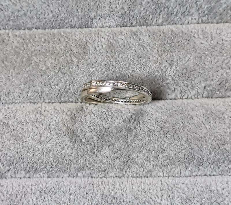 Silver Interlocked Ring