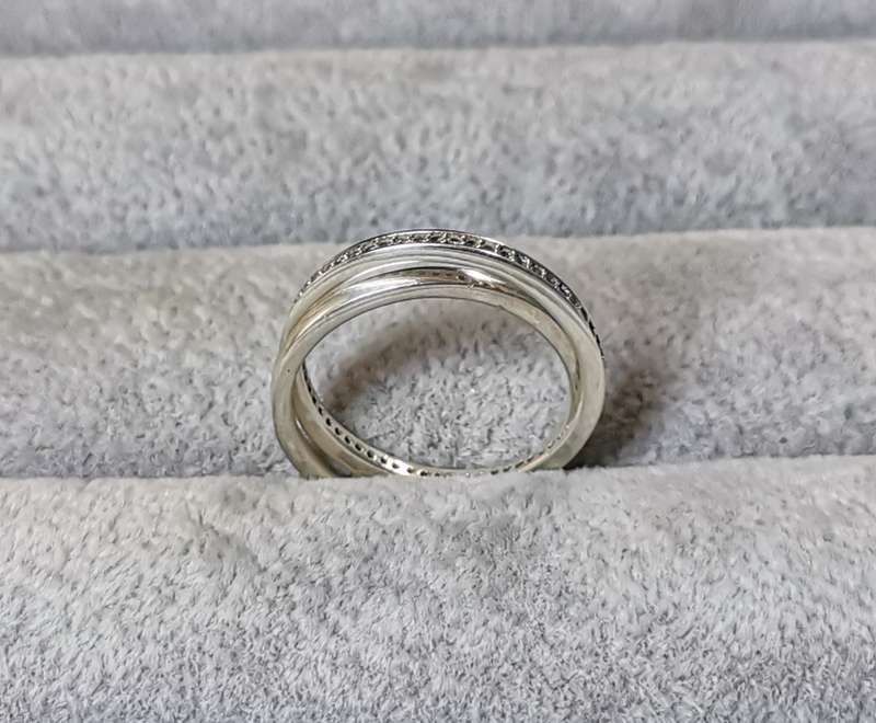 Silver Interlocked Ring
