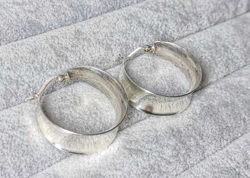 Bulky Silver Earrings