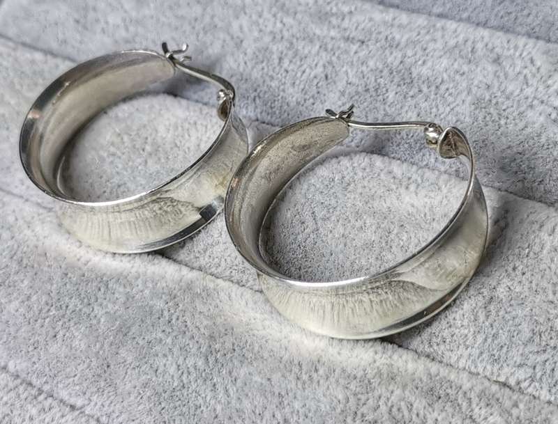 Bulky Silver Earrings