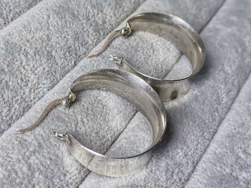 Bulky Silver Earrings
