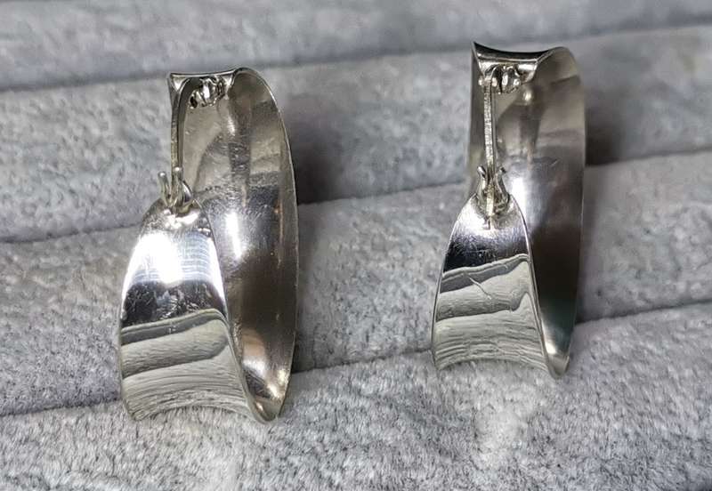 Bulky Silver Earrings