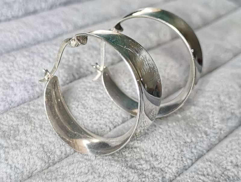 Bulky Silver Earrings