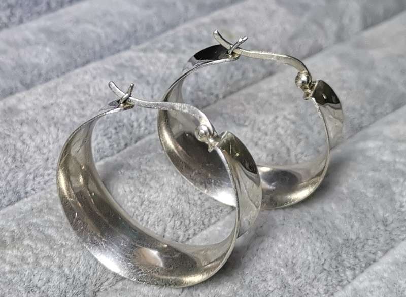 Bulky Silver Earrings