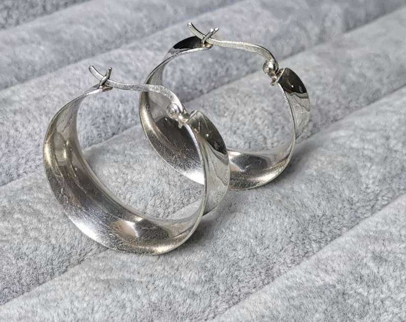 Bulky Silver Earrings