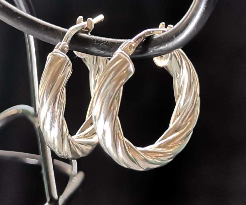 Silver Hoop Earrings