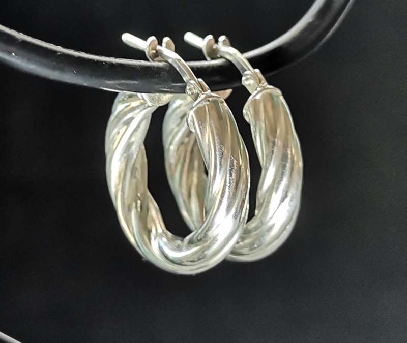 Silver Hoop Earrings