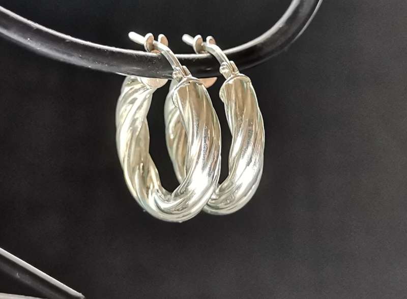 Silver Hoop Earrings