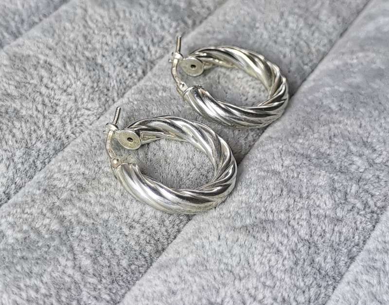 Silver Hoop Earrings