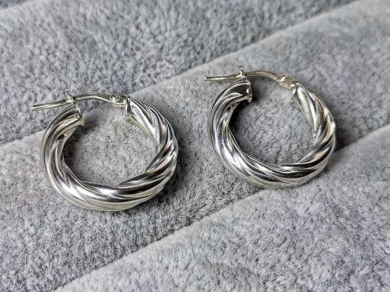 Silver Hoop Earrings