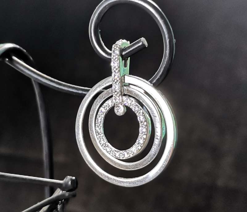 Dazzling Silver Pendant