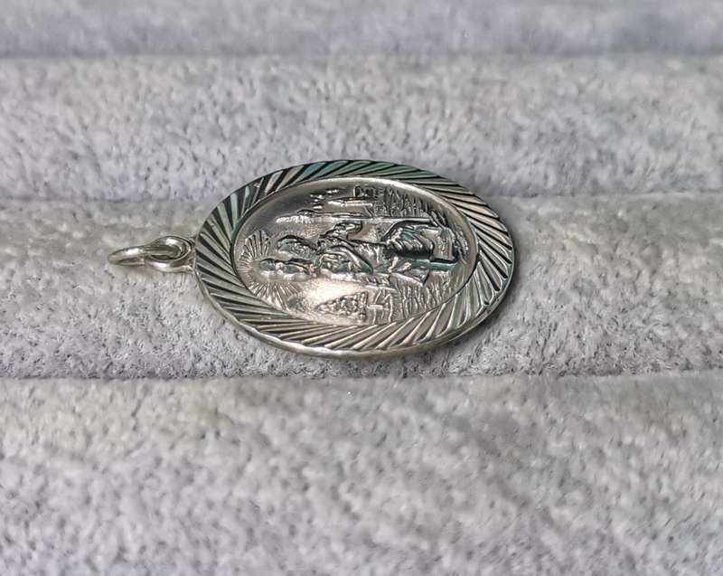 Silver St Christopher Pendant