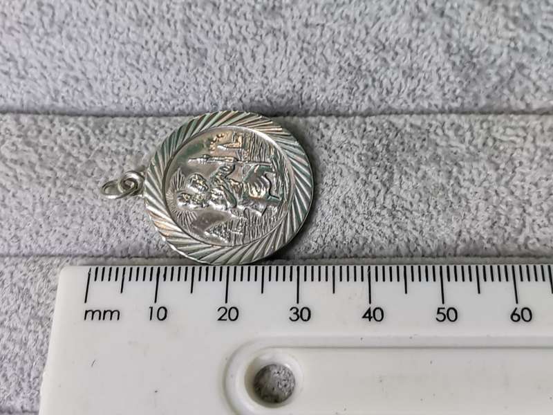 Silver St Christopher Pendant