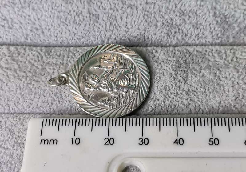 Silver St Christopher Pendant