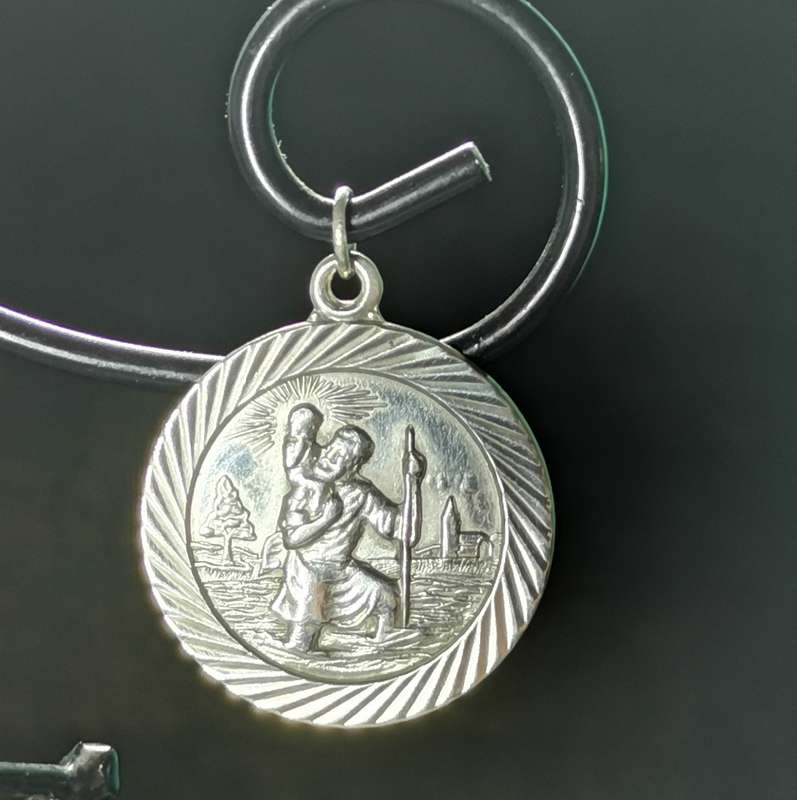 Silver St Christopher Pendant