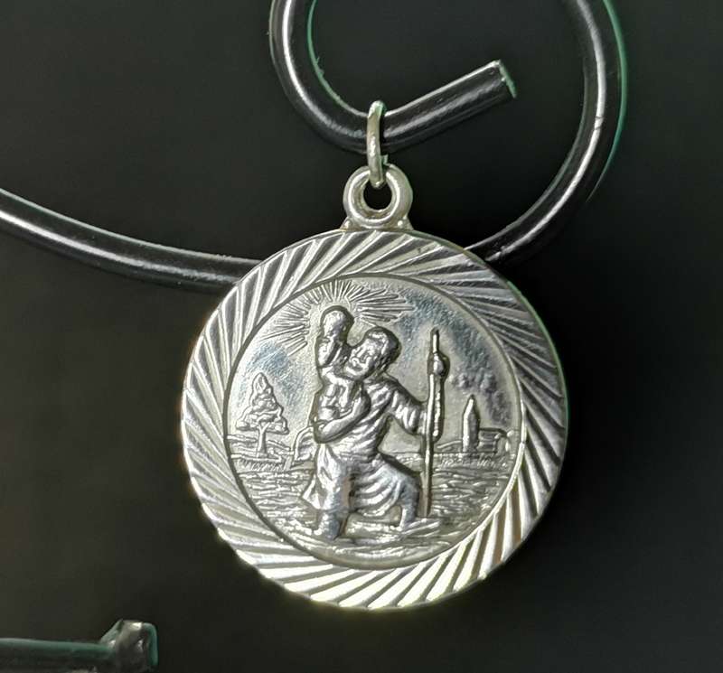 Silver St Christopher Pendant