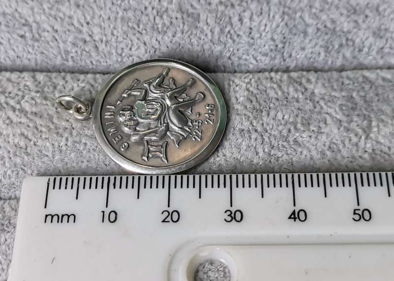 Silver Gemini Pendant