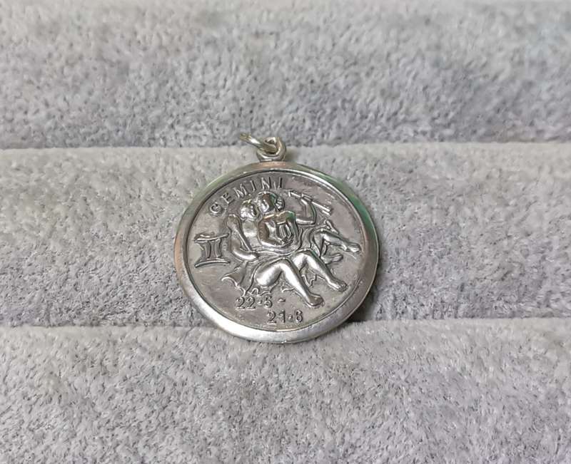 Silver Gemini Pendant