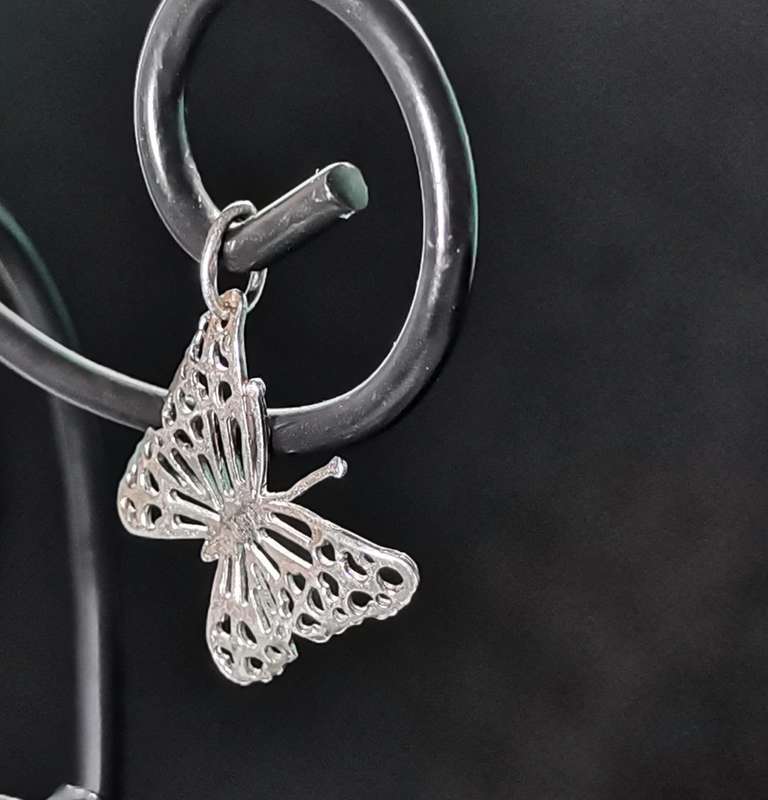 Silver Butterfly Pendant