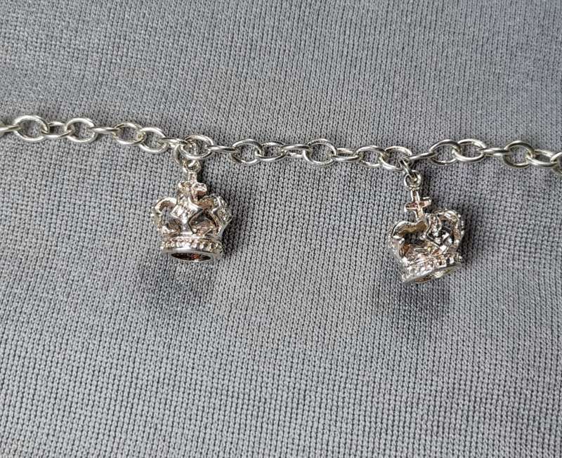 Silver Crowns Bracelet