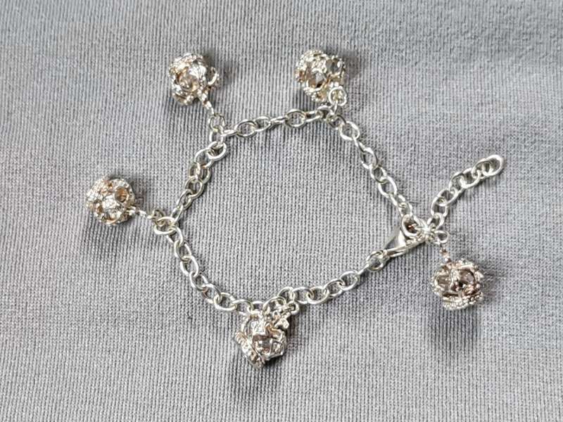 Silver Crowns Bracelet