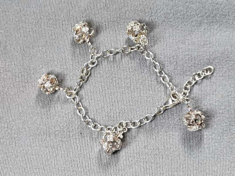 Silver Crowns Bracelet