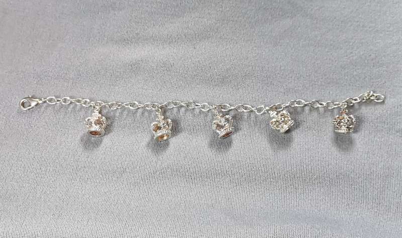 Silver Crowns Bracelet