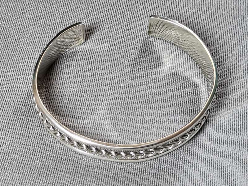 Patterned Silver Cuff