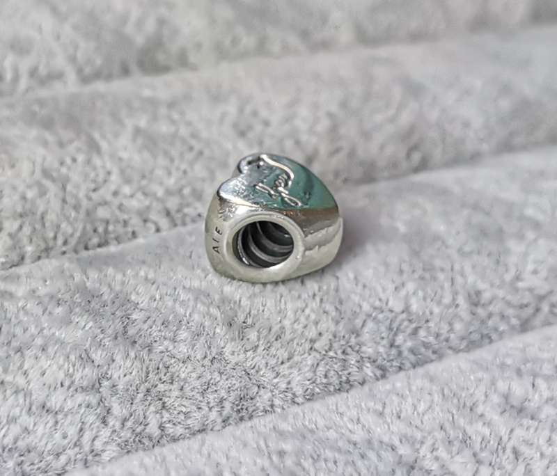 Silver Pandora Heart of Freedom Charm