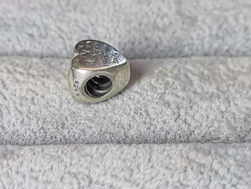 Silver Pandora Heart of Freedom Charm