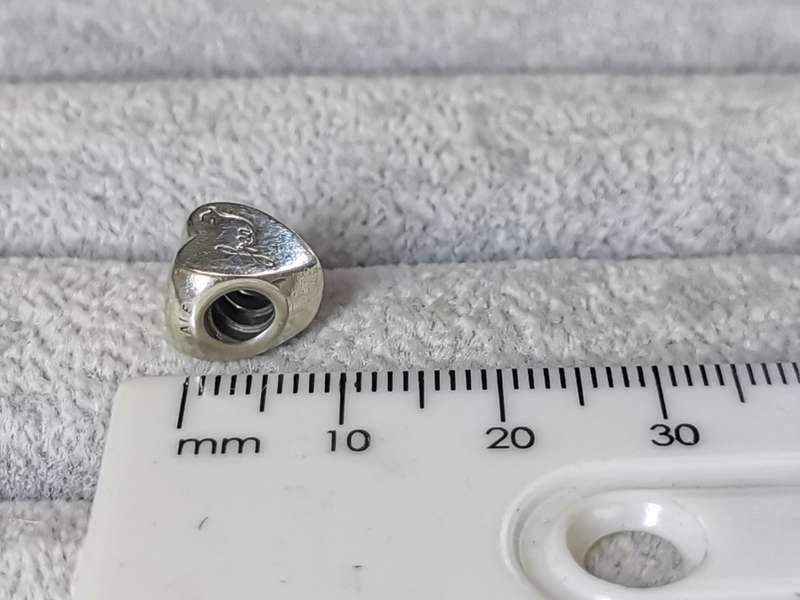 Silver Pandora Heart of Freedom Charm