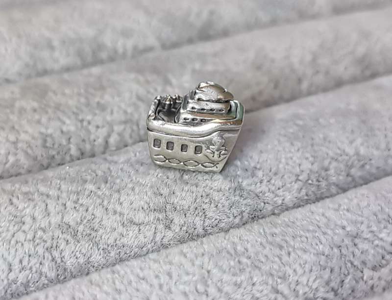 Silver Pandora Cruise Ship Charm