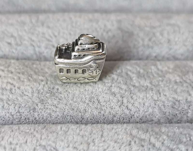 Silver Pandora Cruise Ship Charm