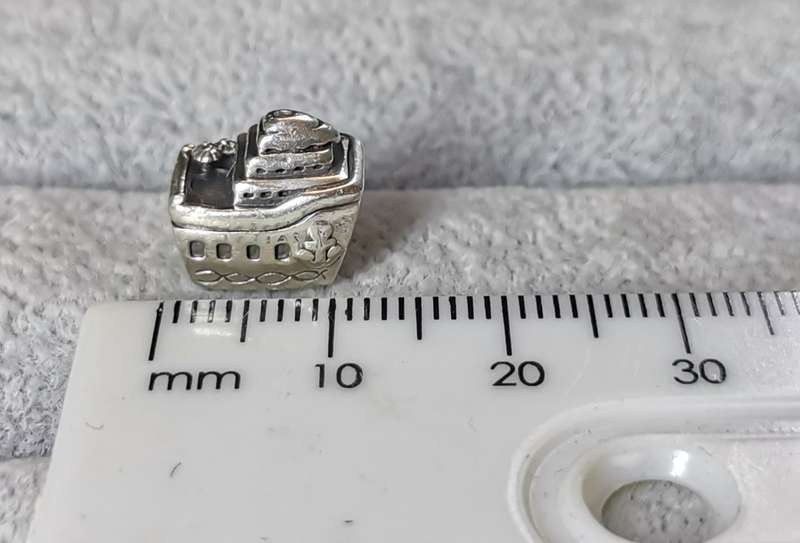 Silver Pandora Cruise Ship Charm