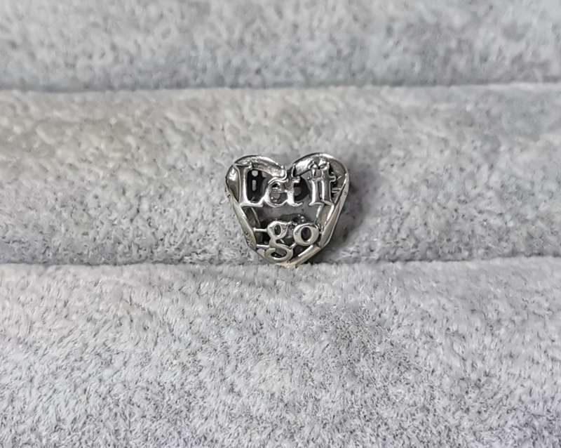 Silver Pandora Let it Go Charm