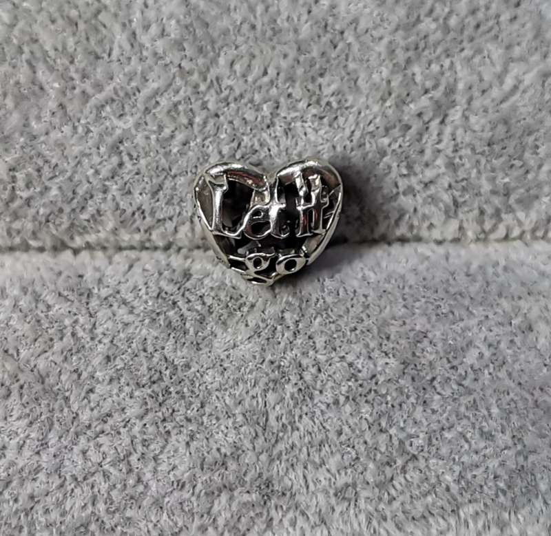 Silver Pandora Let it Go Charm