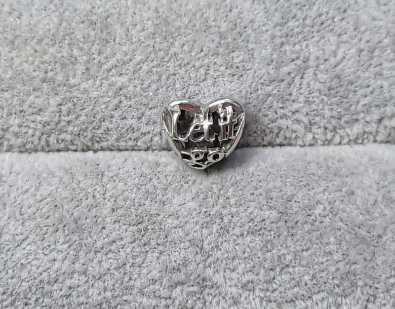 Silver Pandora Let it Go Charm