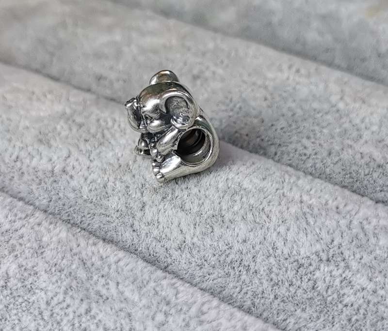 Silver Pandora Lucky Elephant Charm