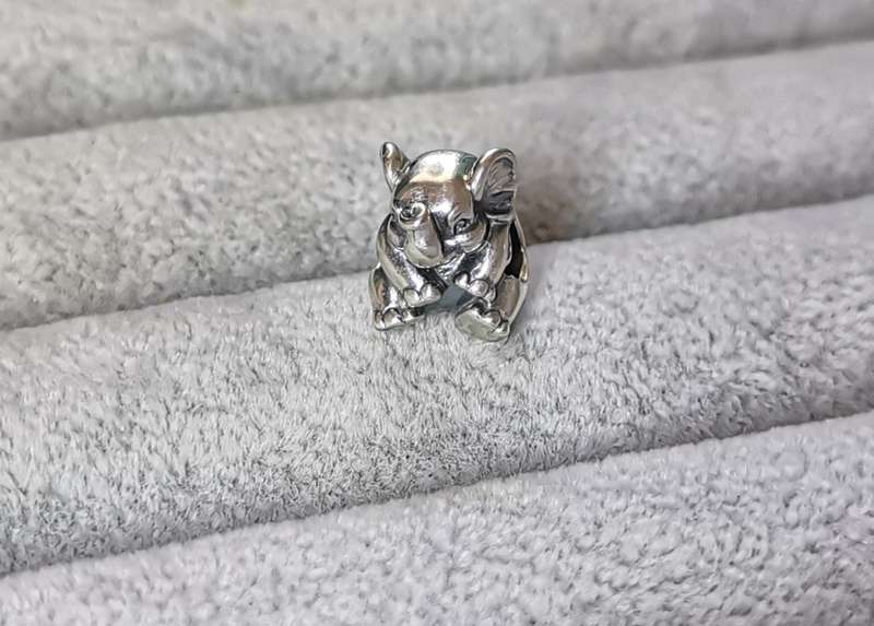 Silver Pandora Lucky Elephant Charm