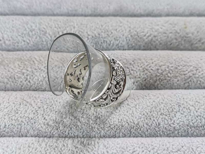 Detailed Silver Ring
