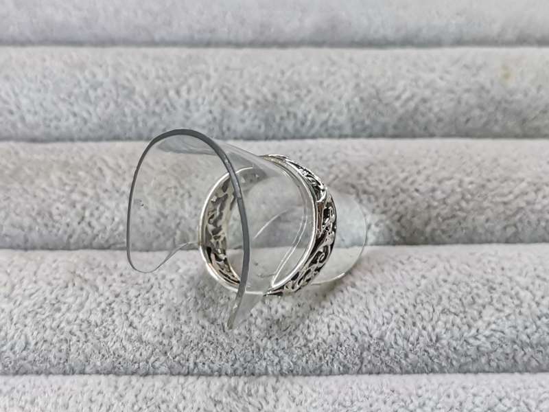 Detailed Silver Ring