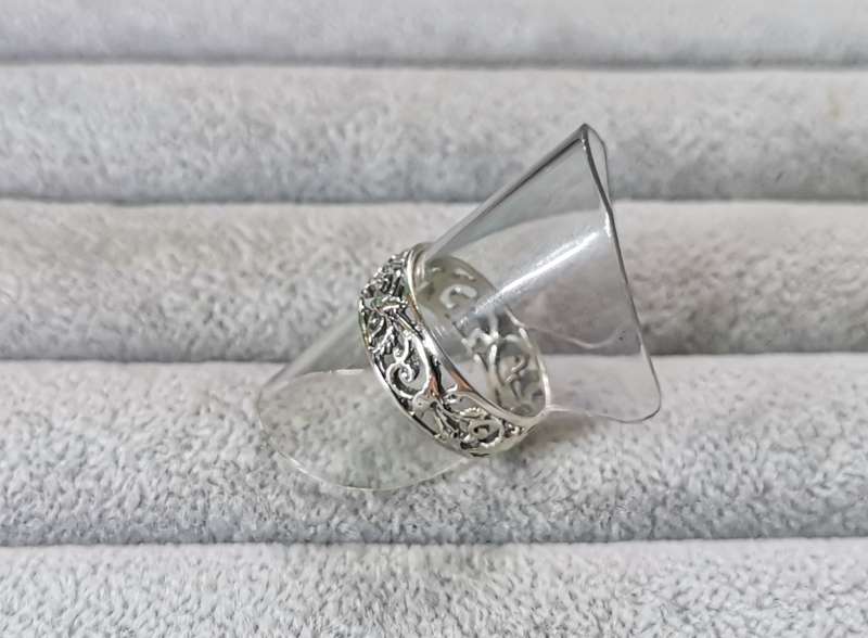Detailed Silver Ring