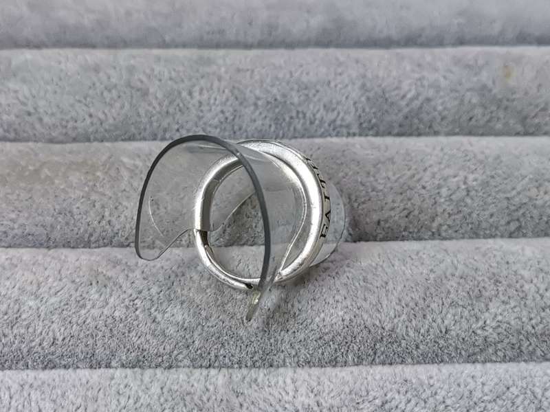 Silver Faith and Love Ring