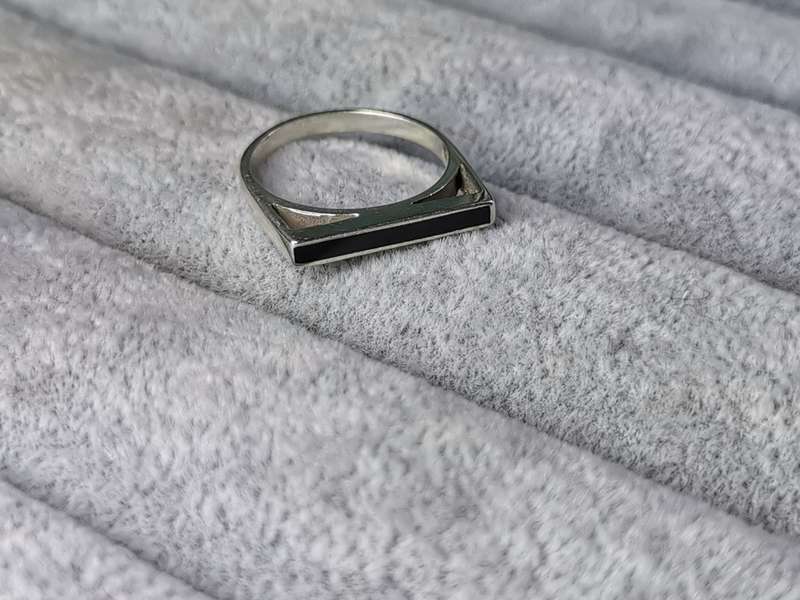 Silver Flat Bar Ring