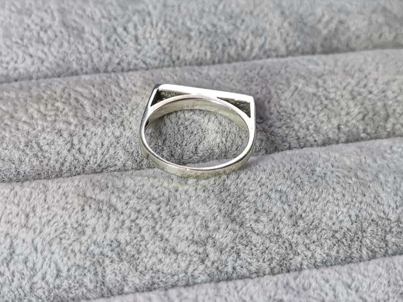 Silver Flat Bar Ring