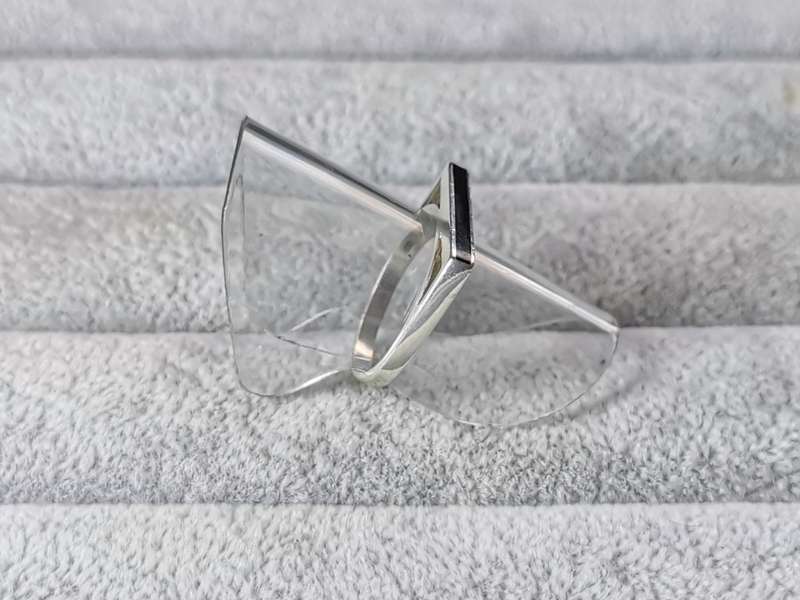 Silver Flat Bar Ring